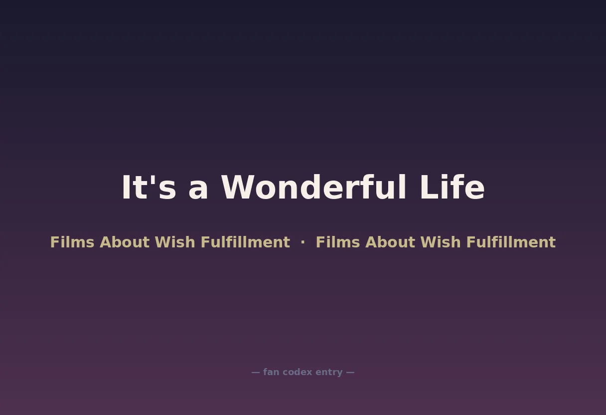 It's a Wonderful Life