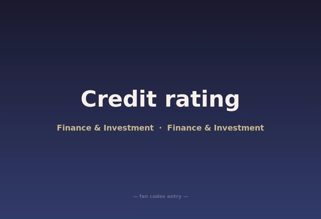 Credit rating
