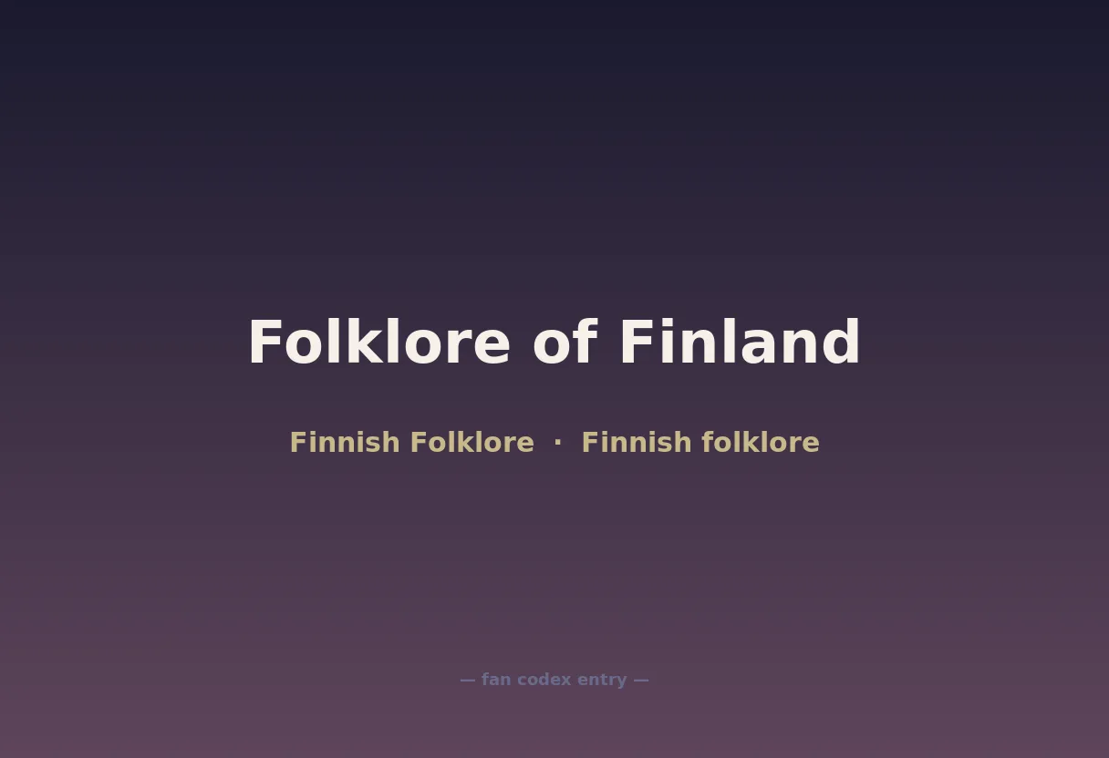 Folklore of Finland
