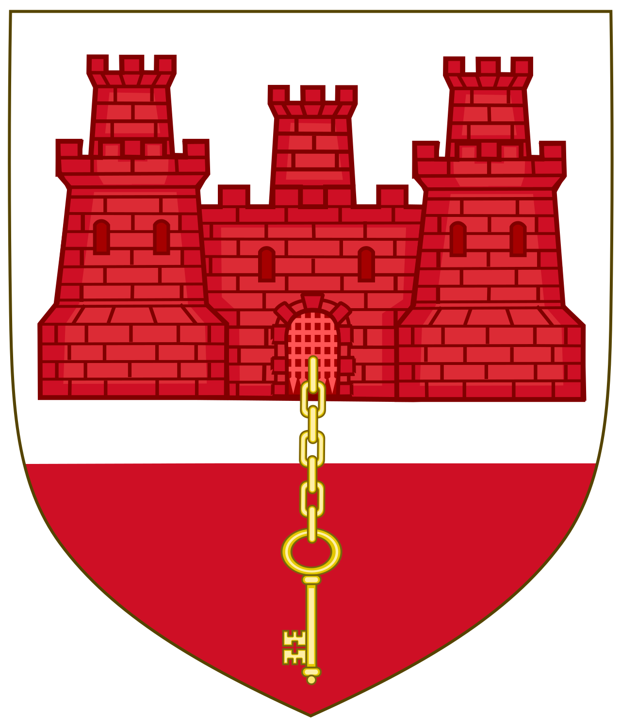 Arms of Gibraltar (1836-20th Century)