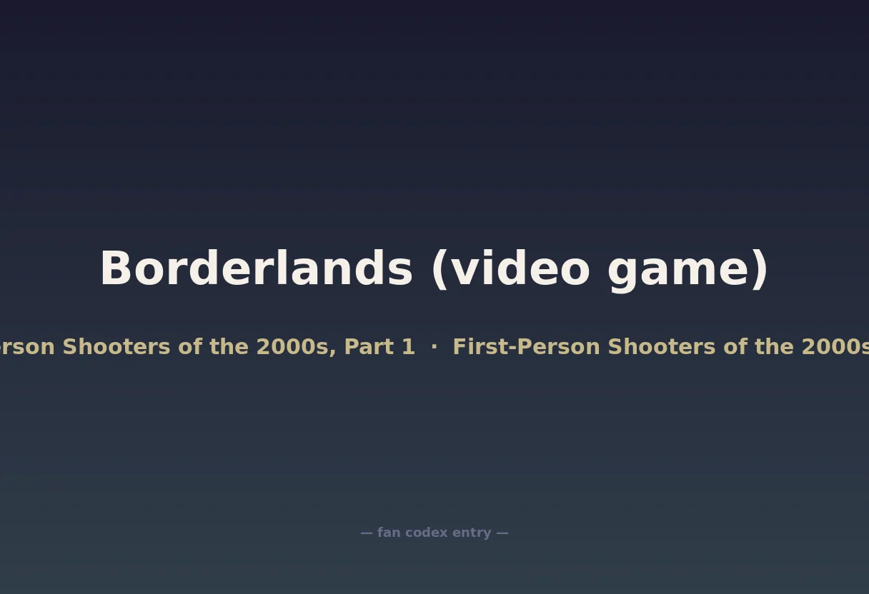 Borderlands (video game)