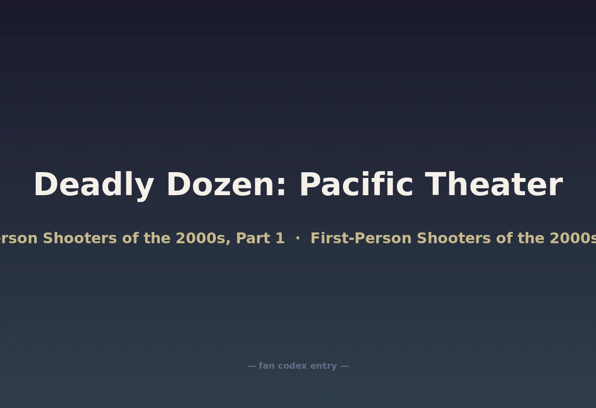 Deadly Dozen: Pacific Theater