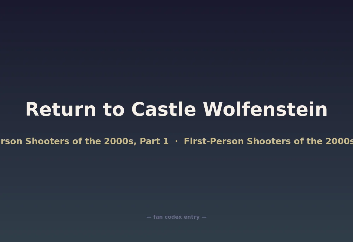 Return to Castle Wolfenstein