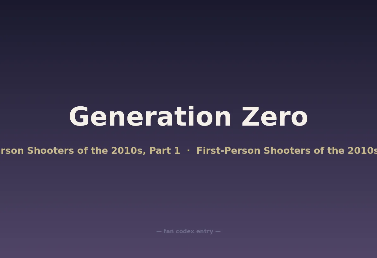 Generation Zero