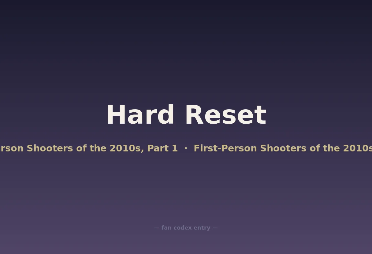 Hard Reset