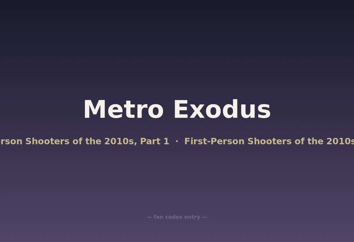 Metro Exodus