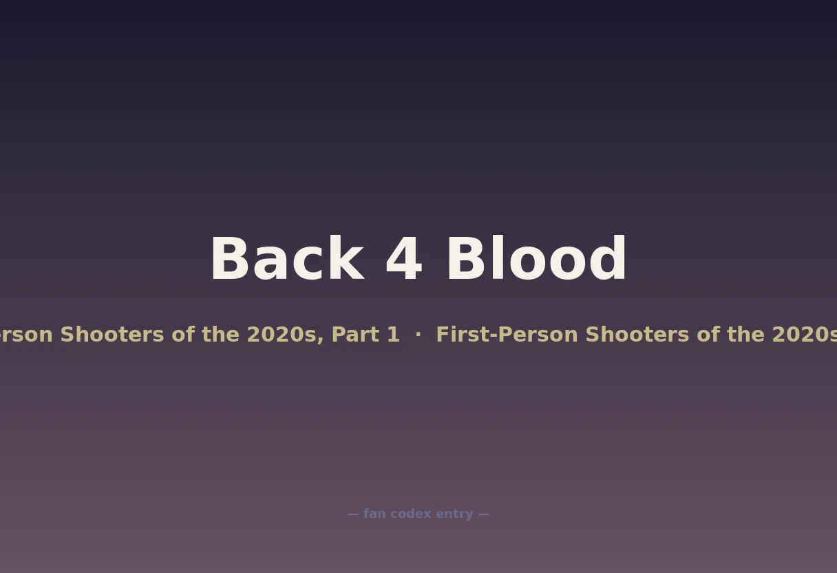 Back 4 Blood