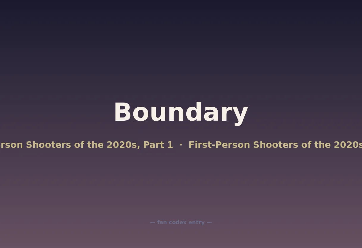 Boundary