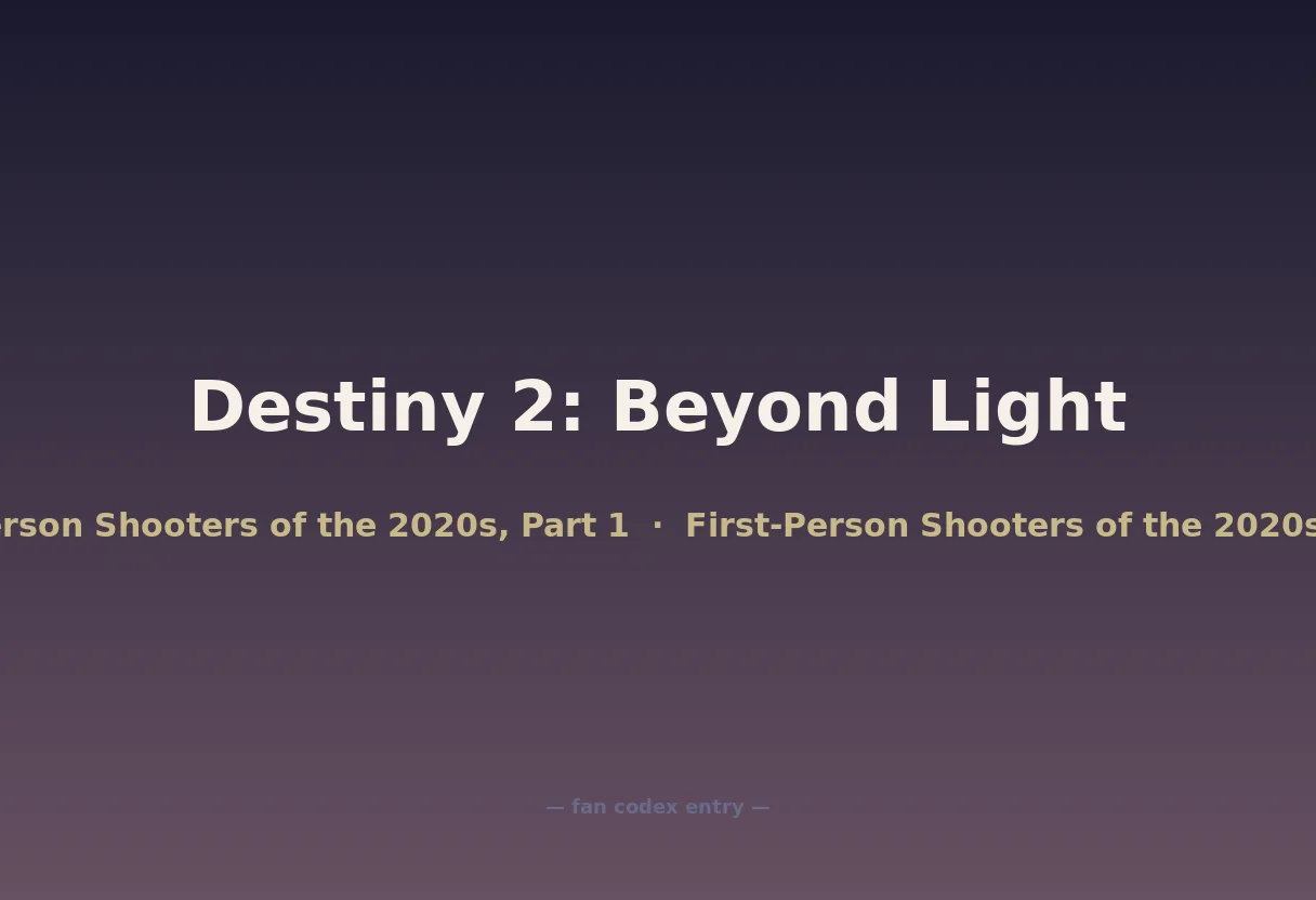 Destiny 2: Beyond Light