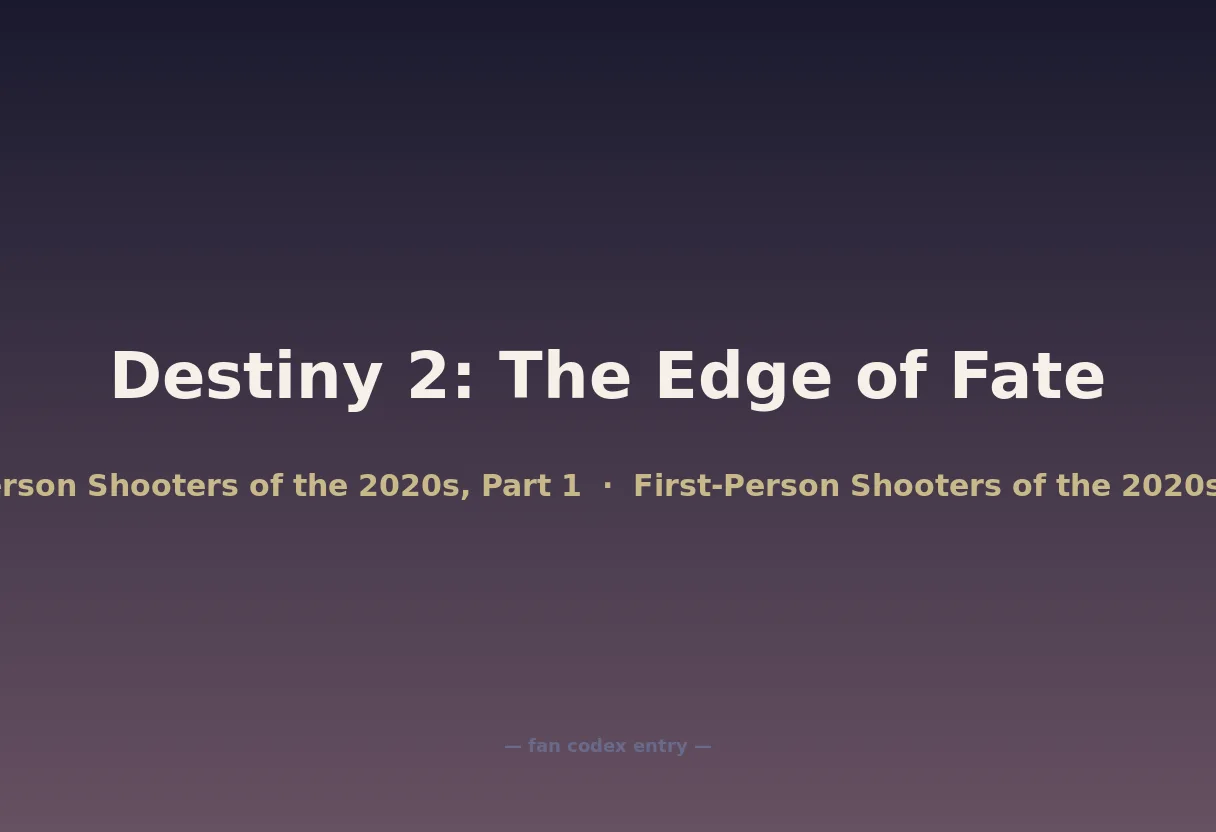 Destiny 2: The Edge of Fate
