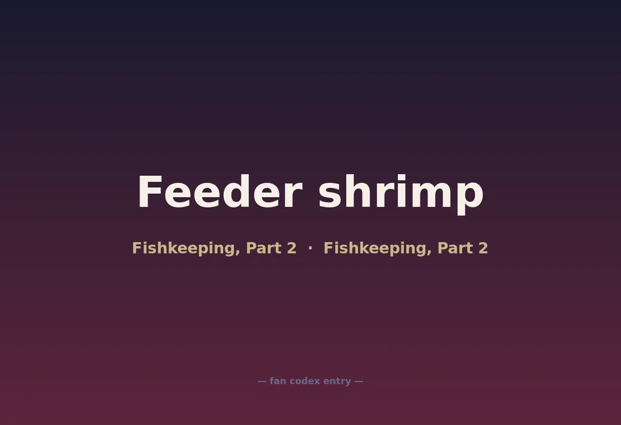 Feeder shrimp