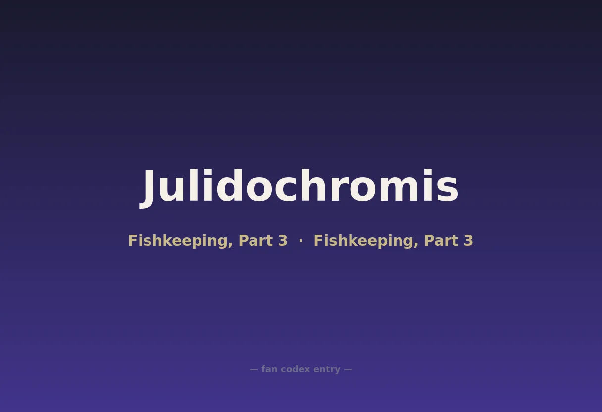Julidochromis