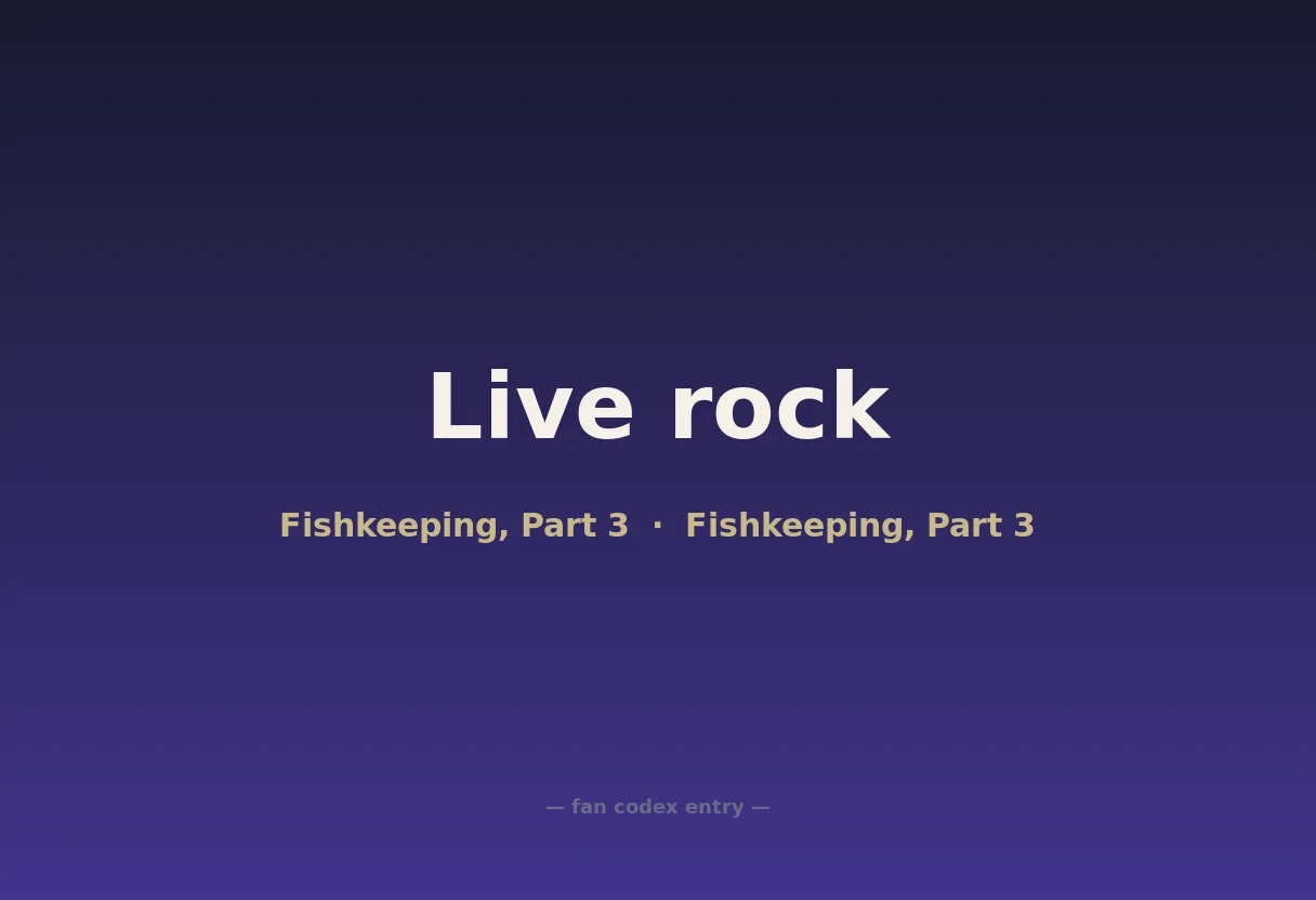 Live rock