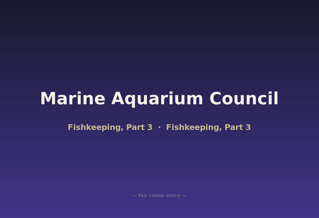 Marine Aquarium Council
