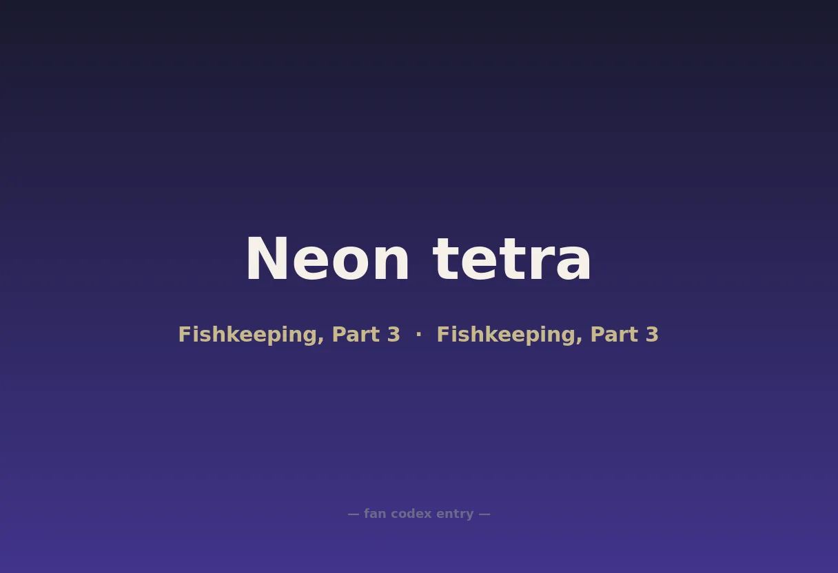 Neon tetra