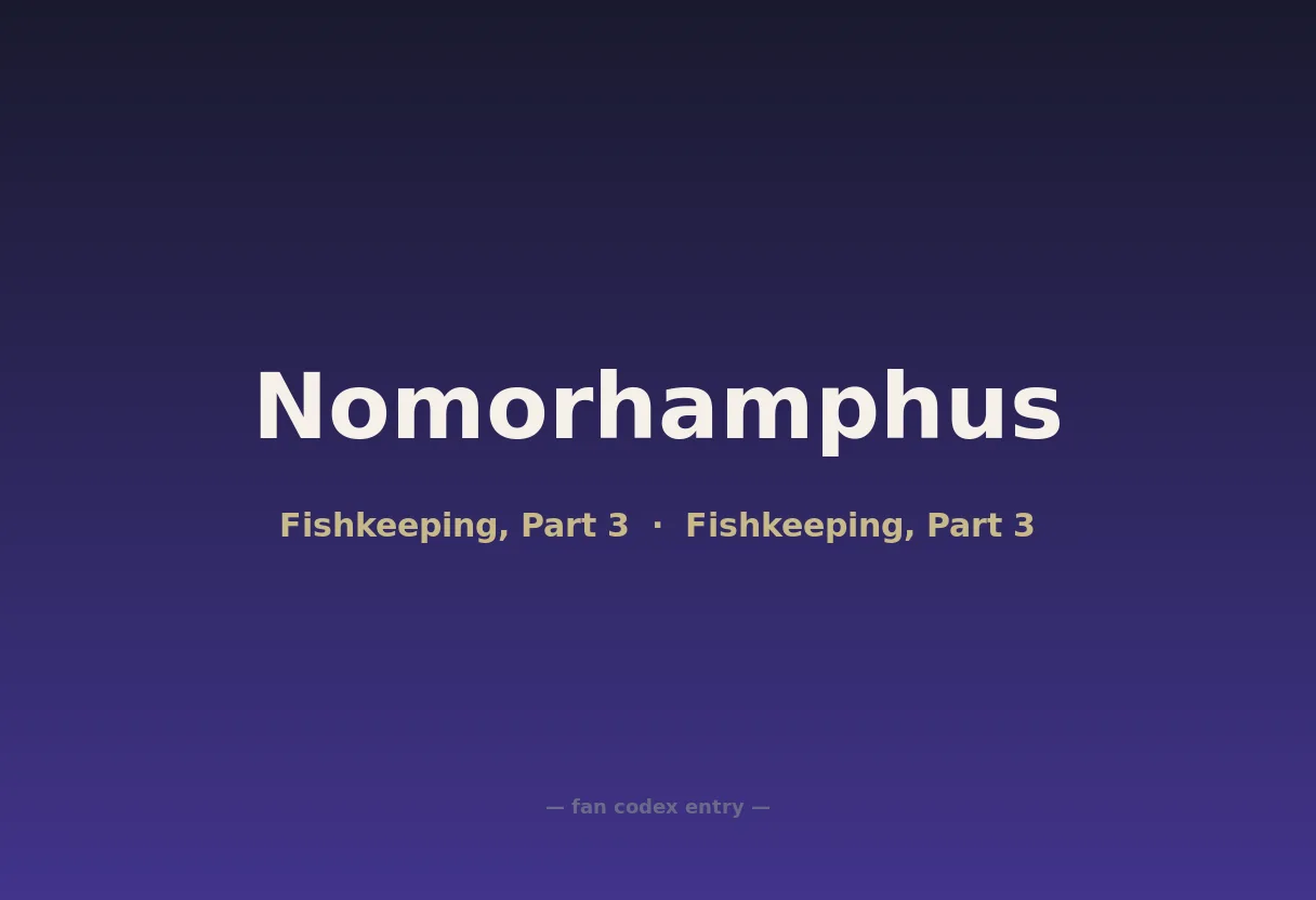 Nomorhamphus