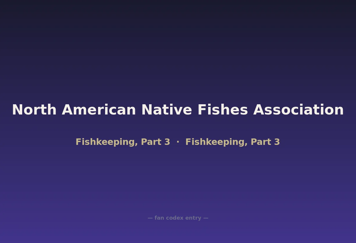 North American Native Fishes Association