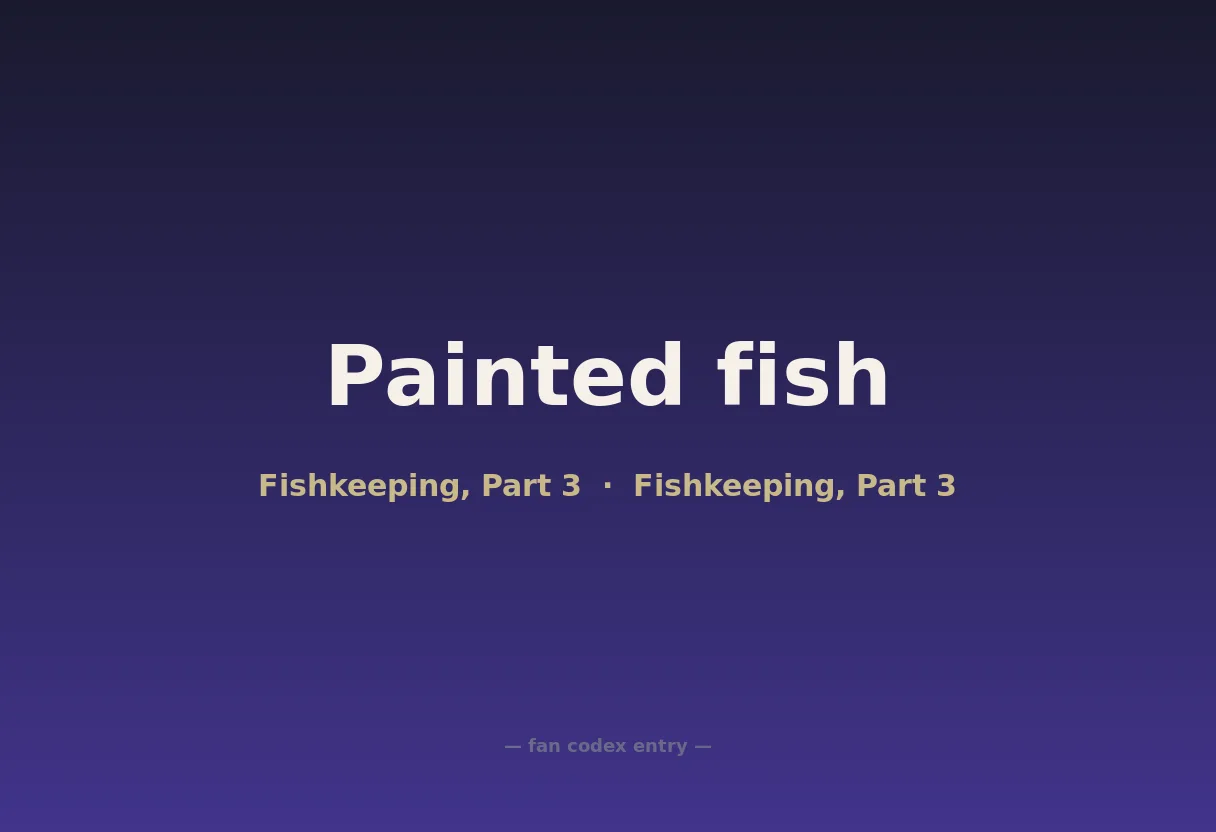 Painted fish