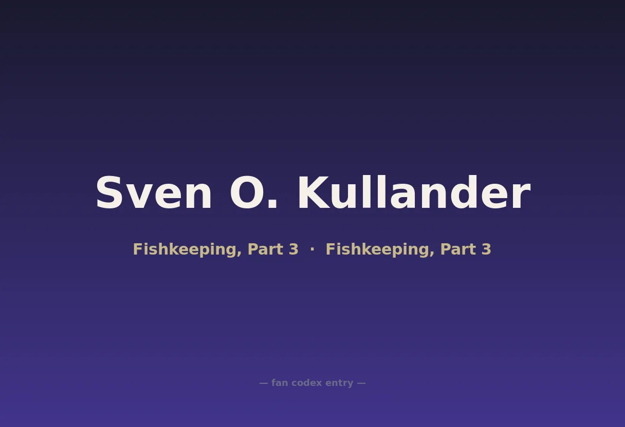 Sven O. Kullander