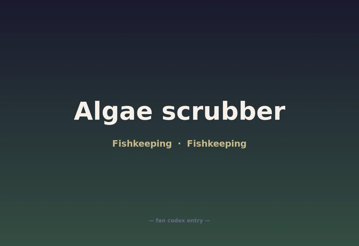Algae scrubber