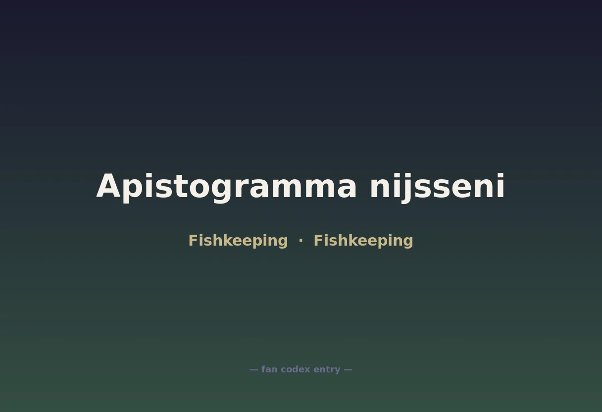 Apistogramma nijsseni