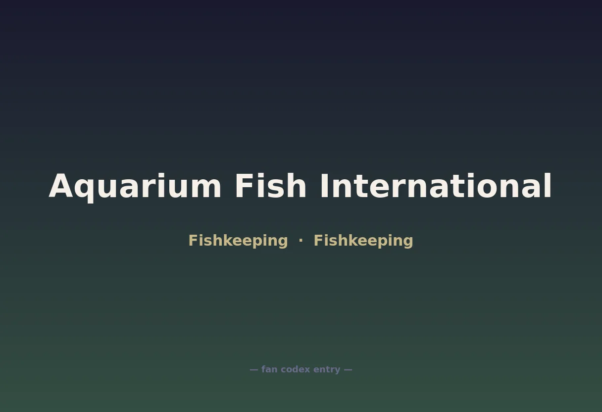 Aquarium Fish International
