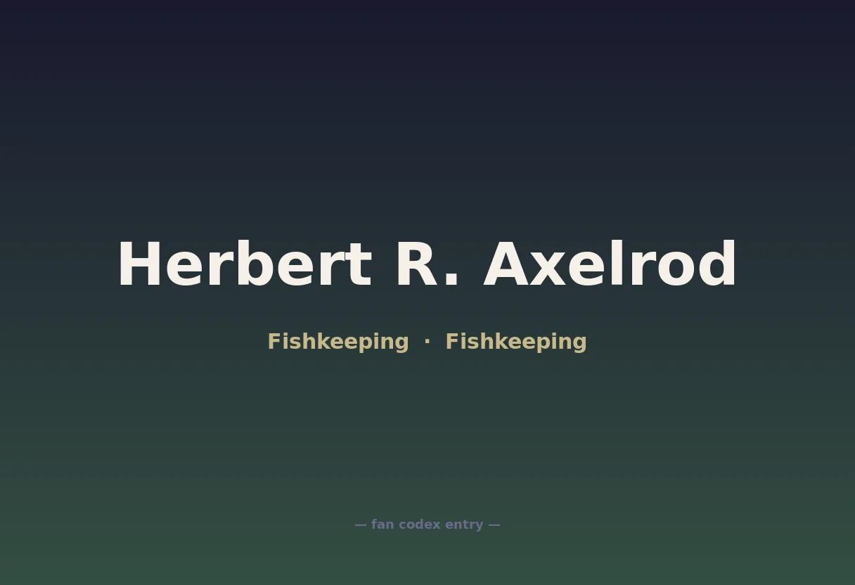 Herbert R. Axelrod