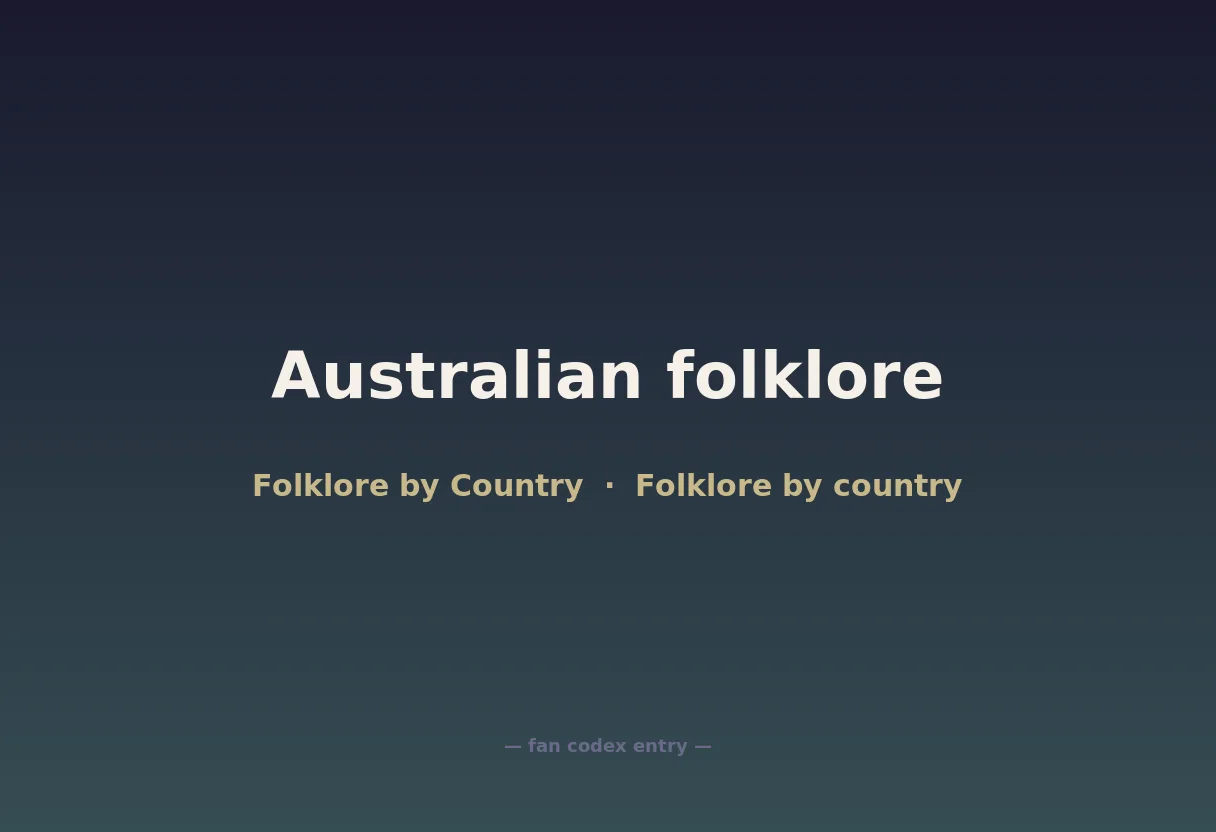 Australian folklore