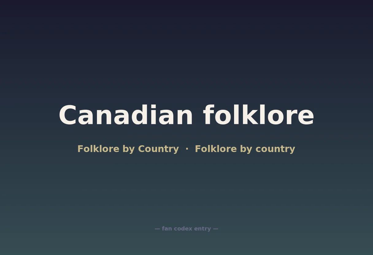 Canadian folklore