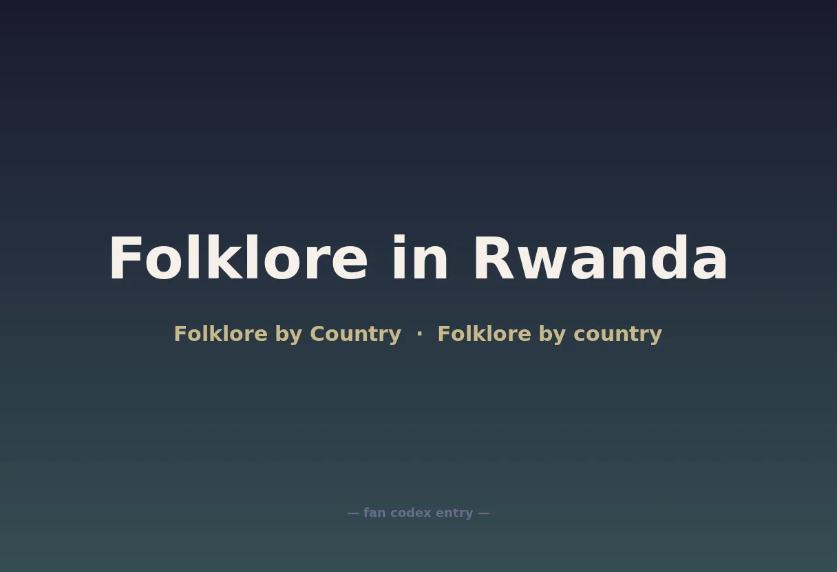Folklore in Rwanda