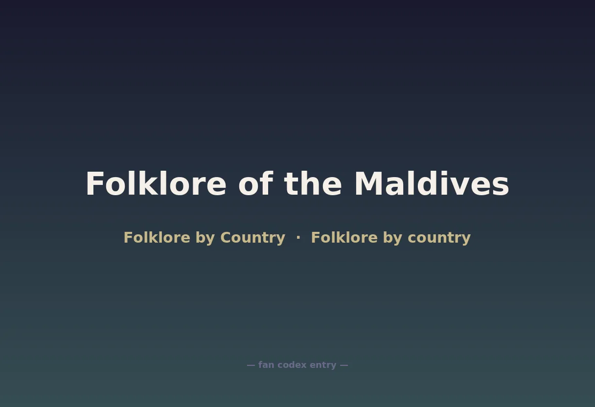 Folklore of the Maldives