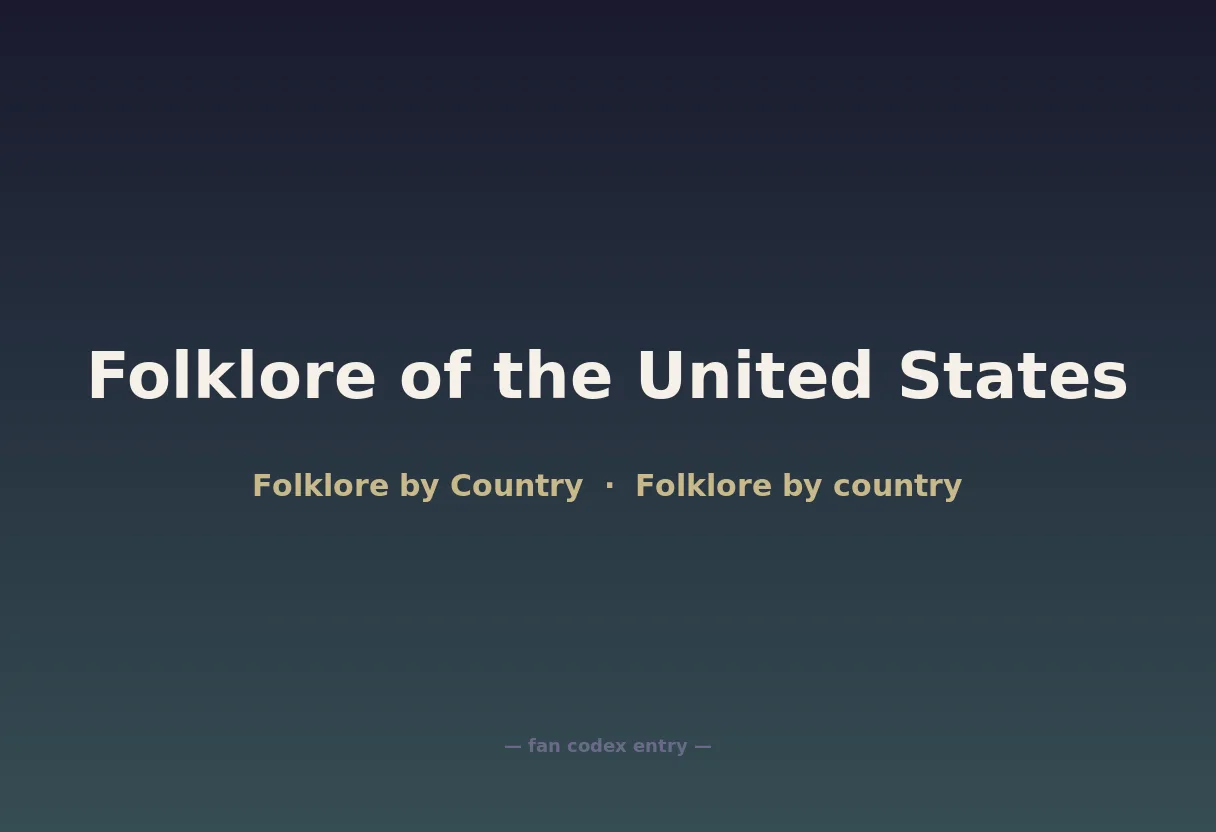 Folklore of the United States