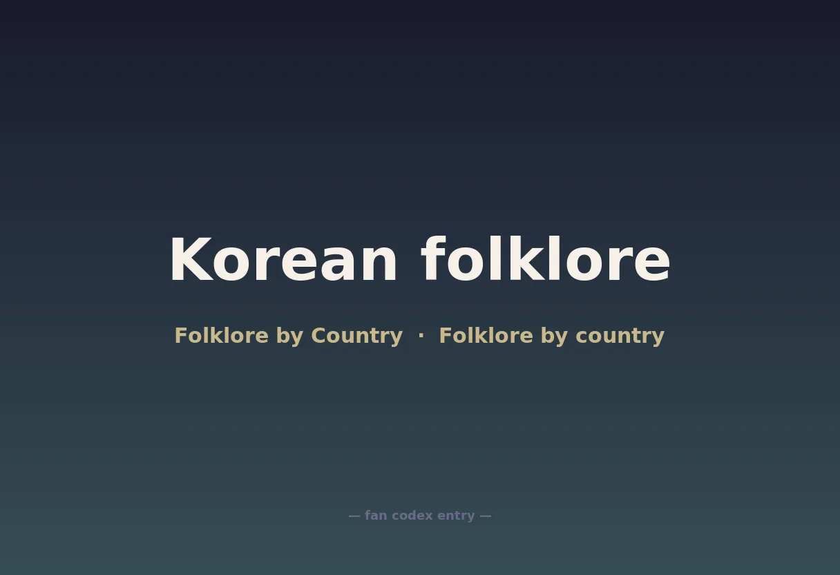 Korean folklore
