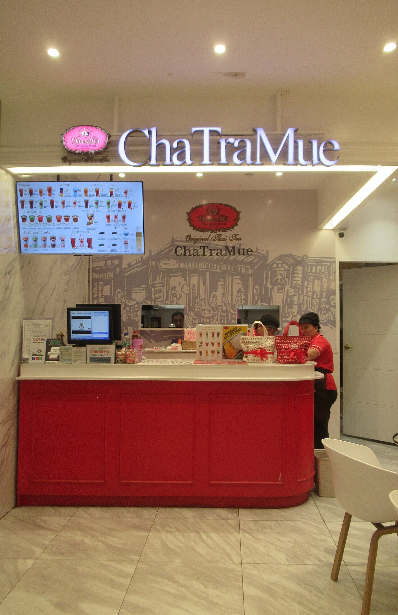 ChaTraMue Thai Tea Shop Philippines counter2