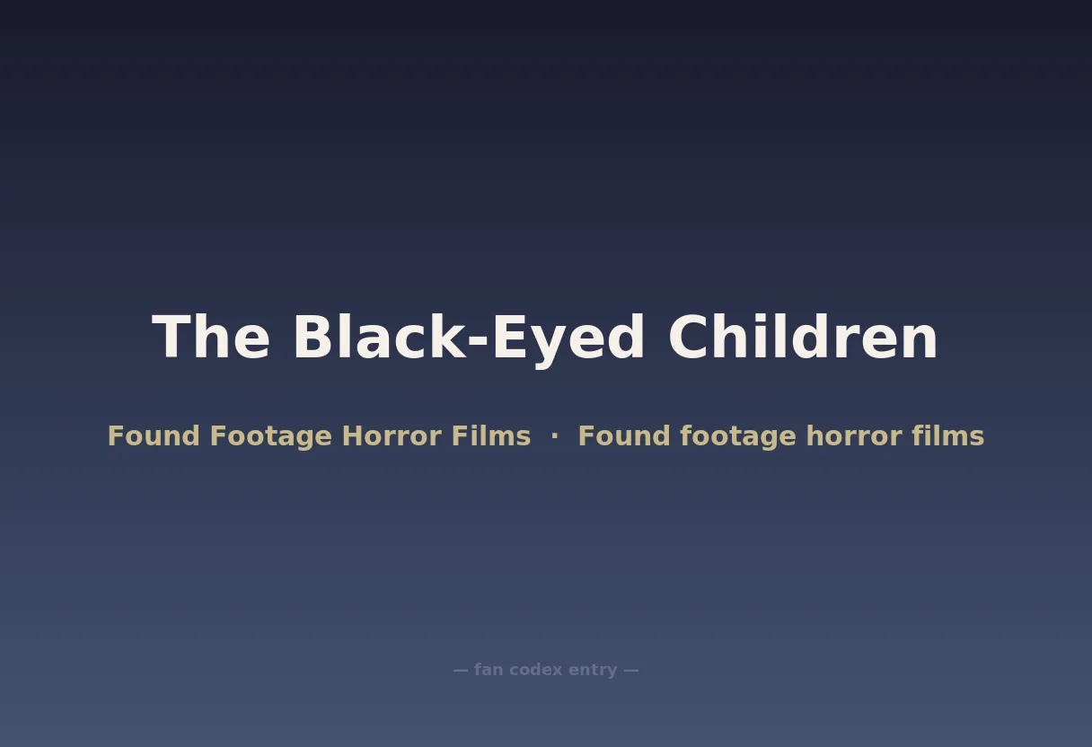 The Black-Eyed Children