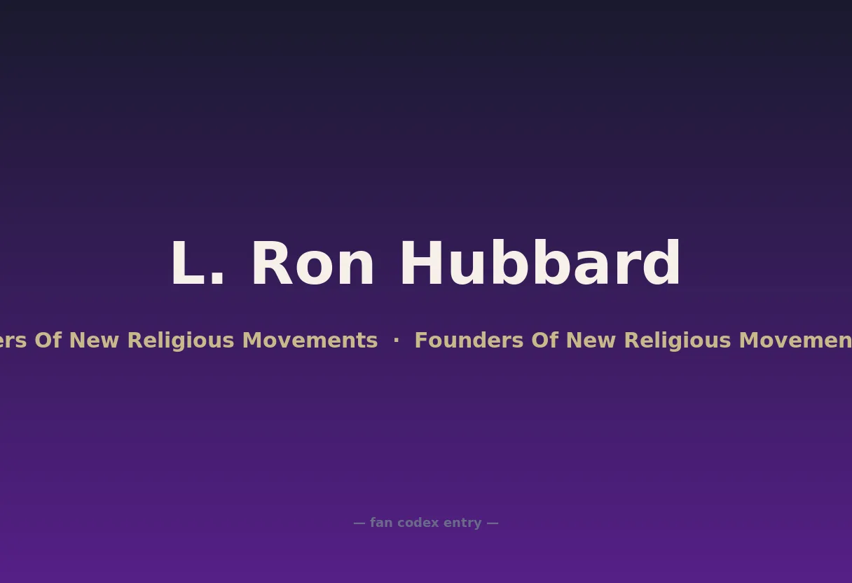 L. Ron Hubbard