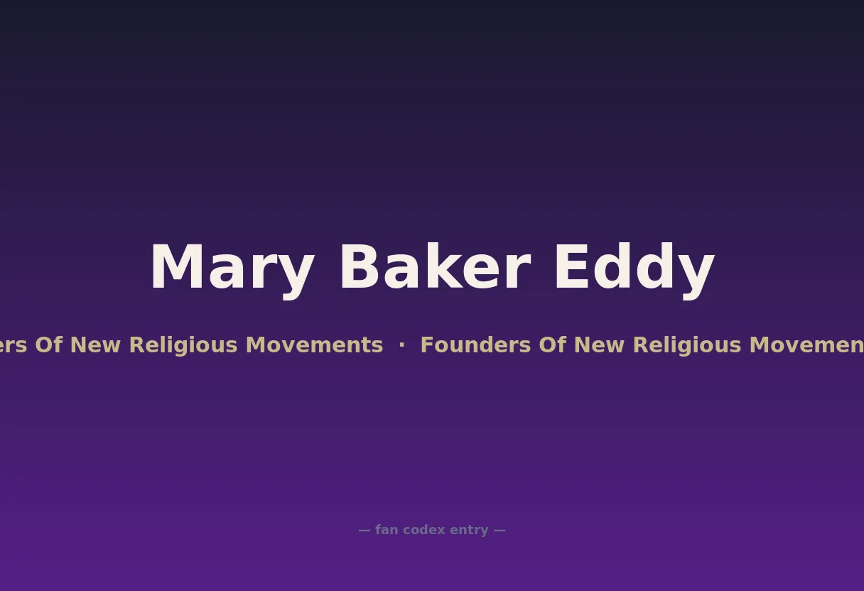 Mary Baker Eddy