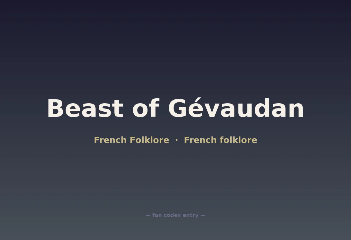 Beast of Gévaudan