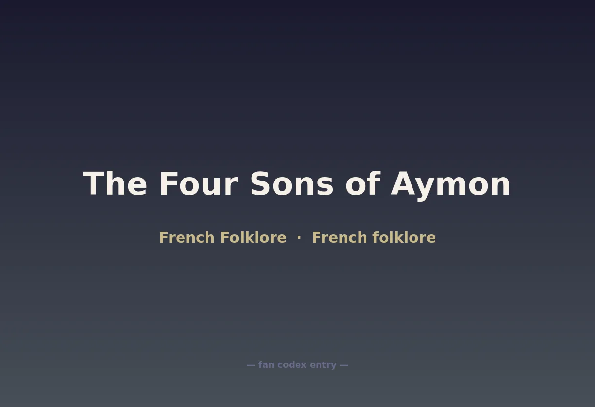 The Four Sons of Aymon