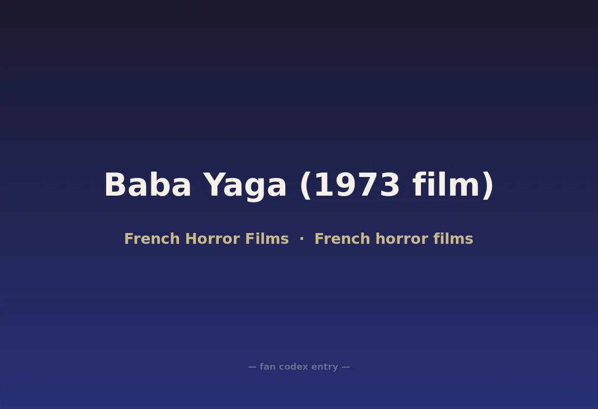 Baba Yaga (1973 film)