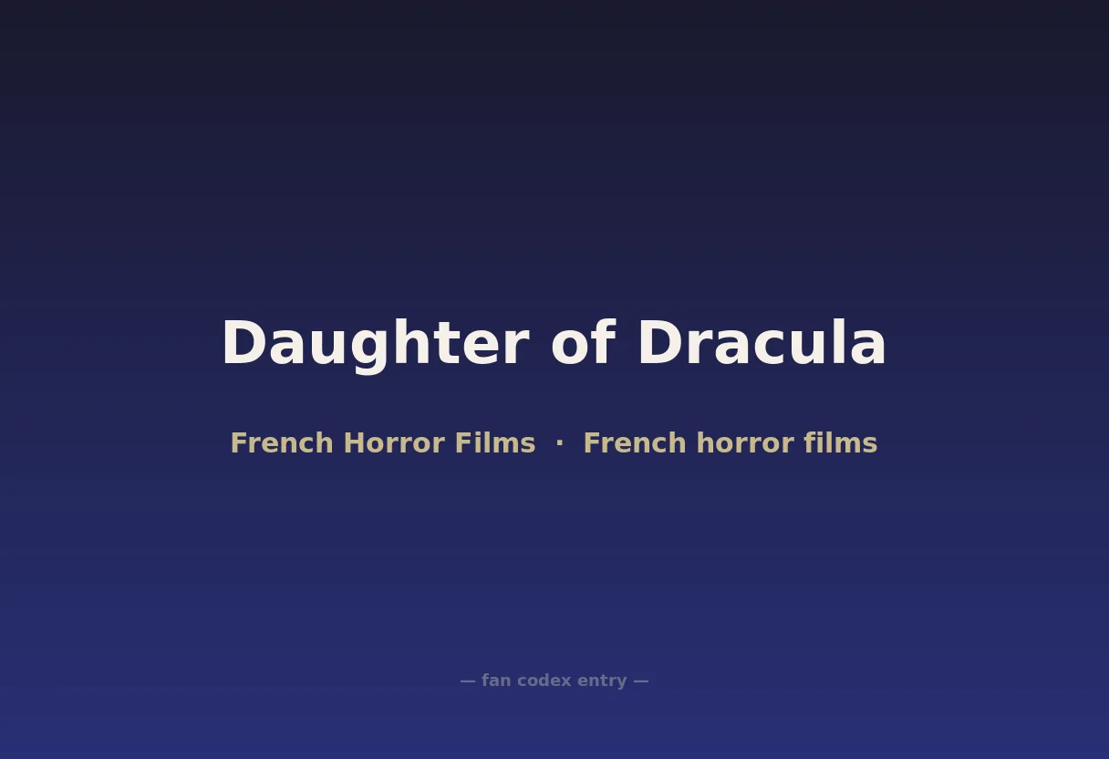 Daughter of Dracula