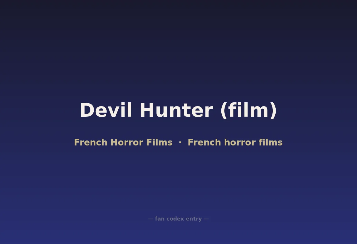 Devil Hunter (film)