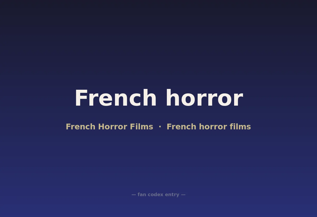 French horror