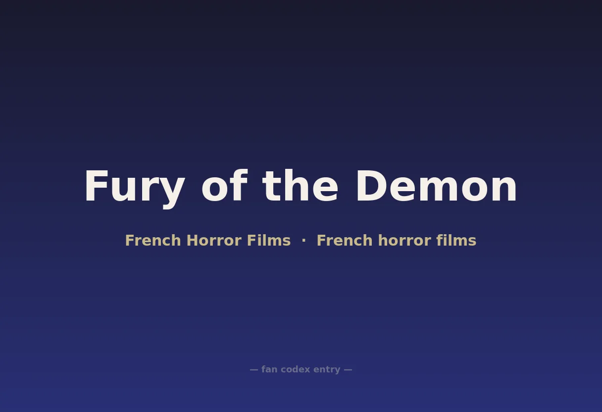 Fury of the Demon