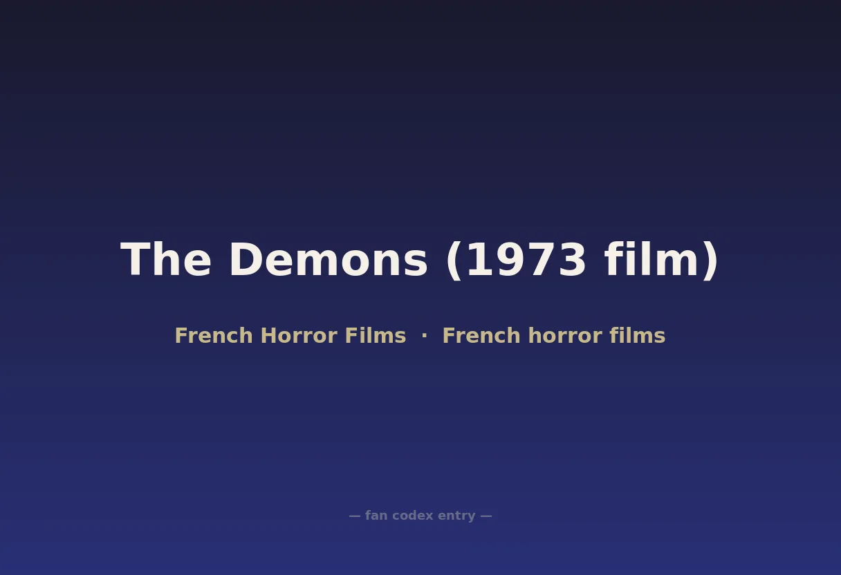 The Demons (1973 film)