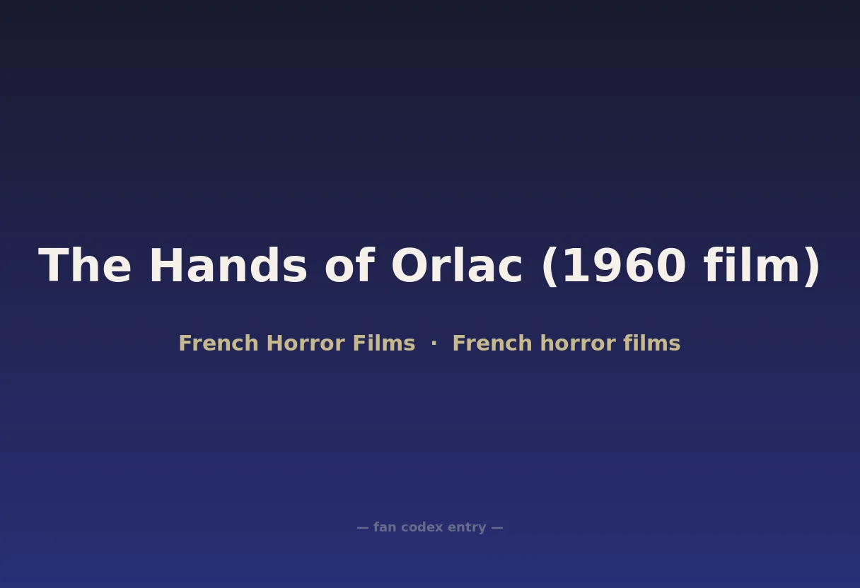 The Hands of Orlac (1960 film)