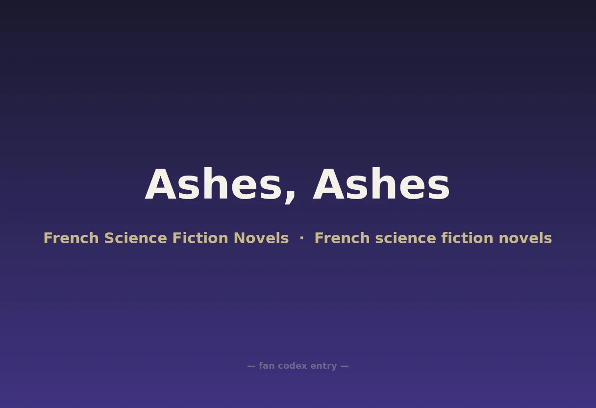 Ashes, Ashes