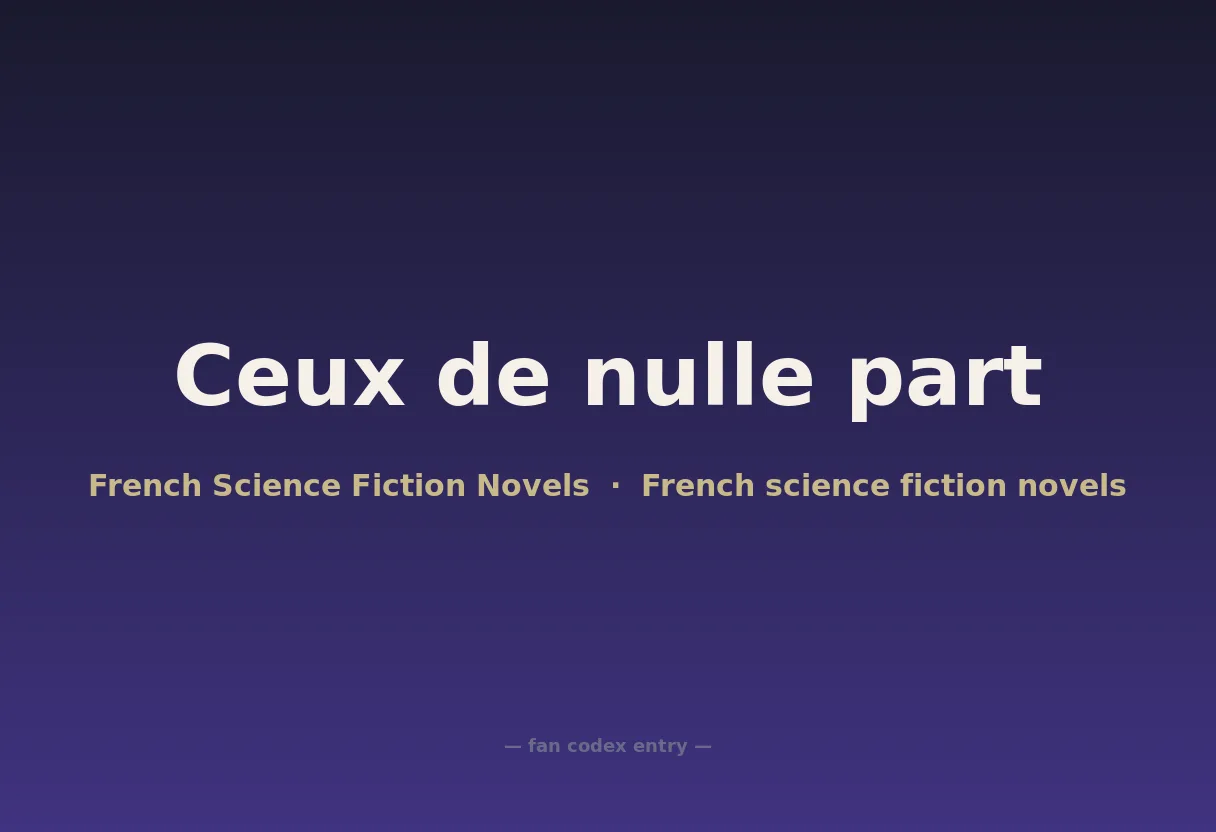 Ceux de nulle part