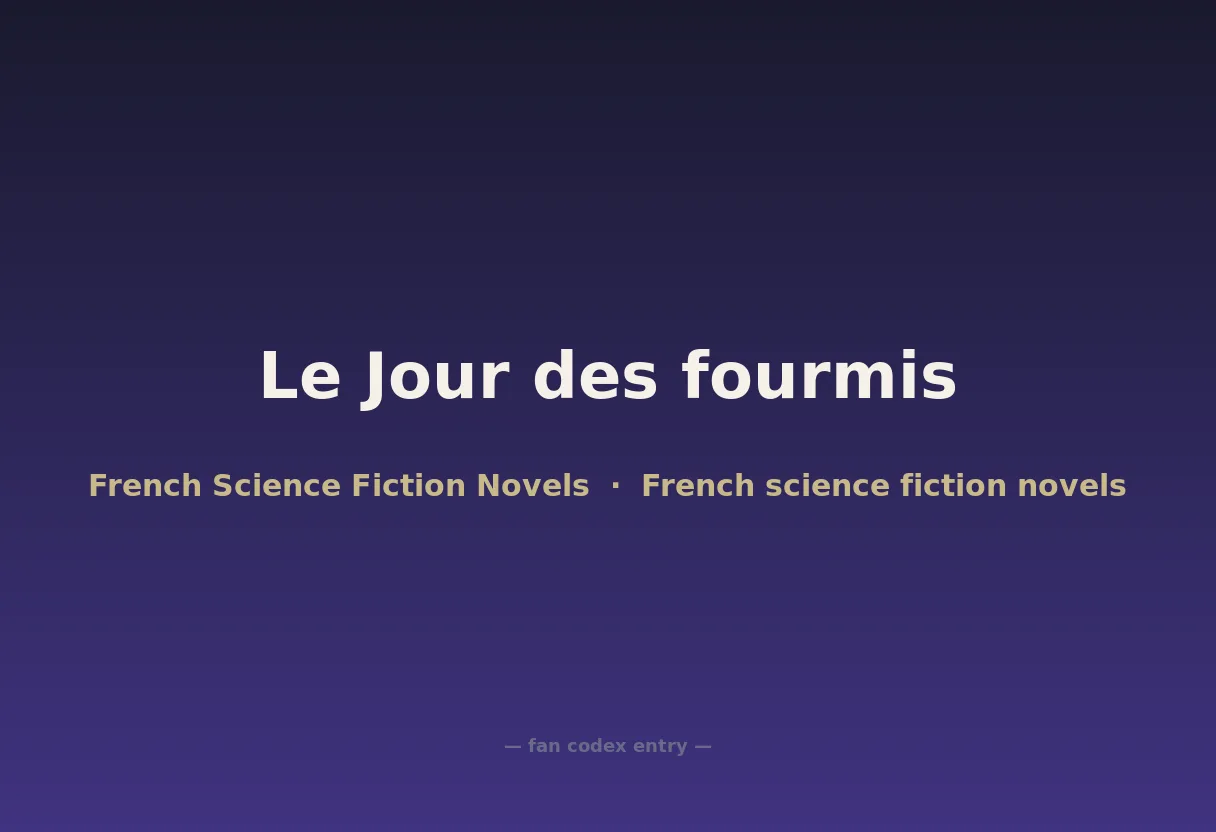 Le Jour des fourmis