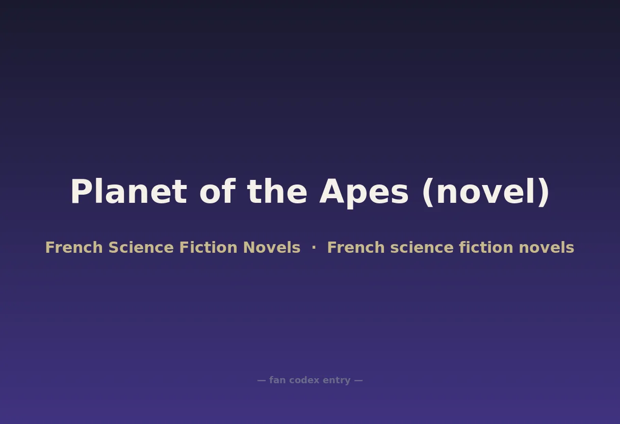 Planet of the Apes (novel)